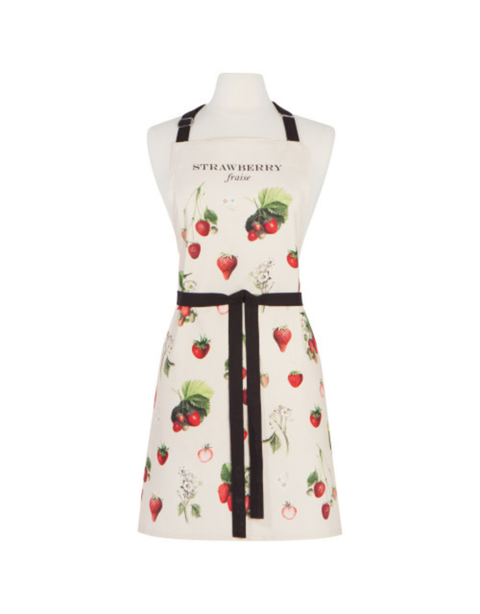 Strawberries Vintage Fine Print Apron