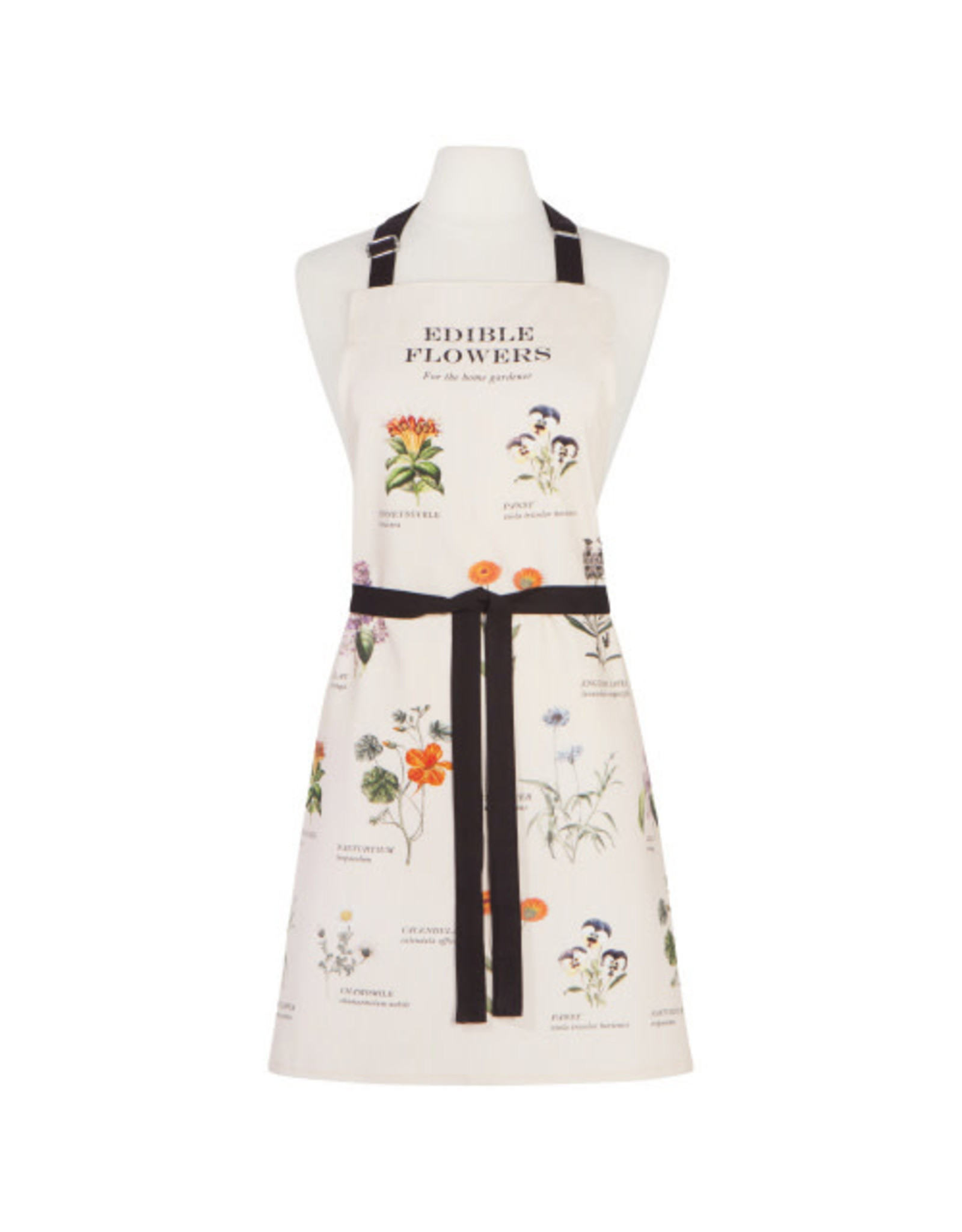 Fine Print Edible Flowers Apron