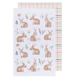 Easter Bunny Tea Towel - Set of 2