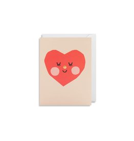 Just Because - Heart Face Mini Card