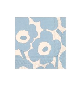 Marimekko Unikko Luncheon Napkin - Light Blue