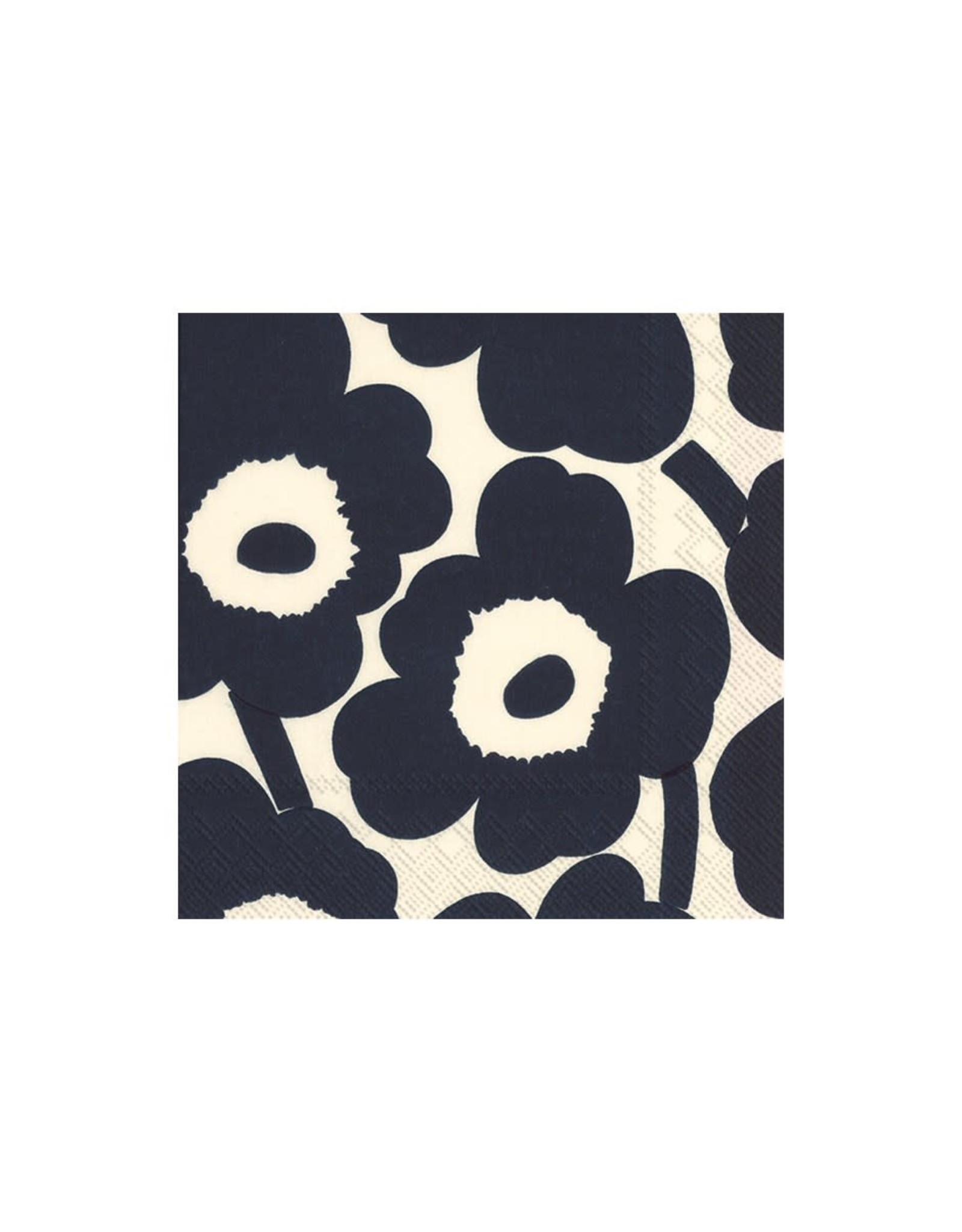 Marimekko Unikko Cocktail Napkin - Dark Blue