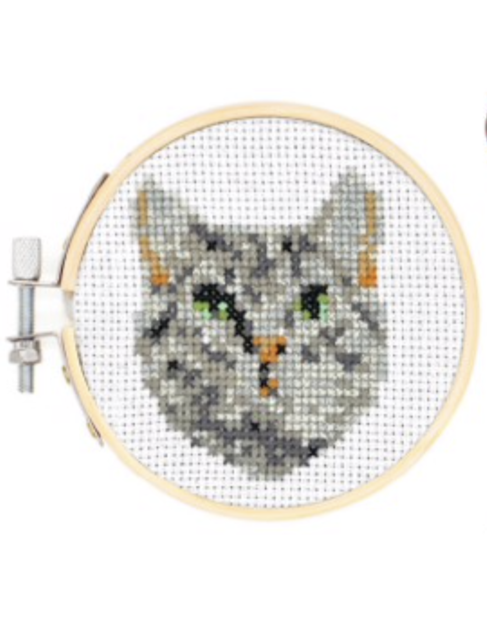 Mini Cross-Stitch Embroidery Kit- Cat