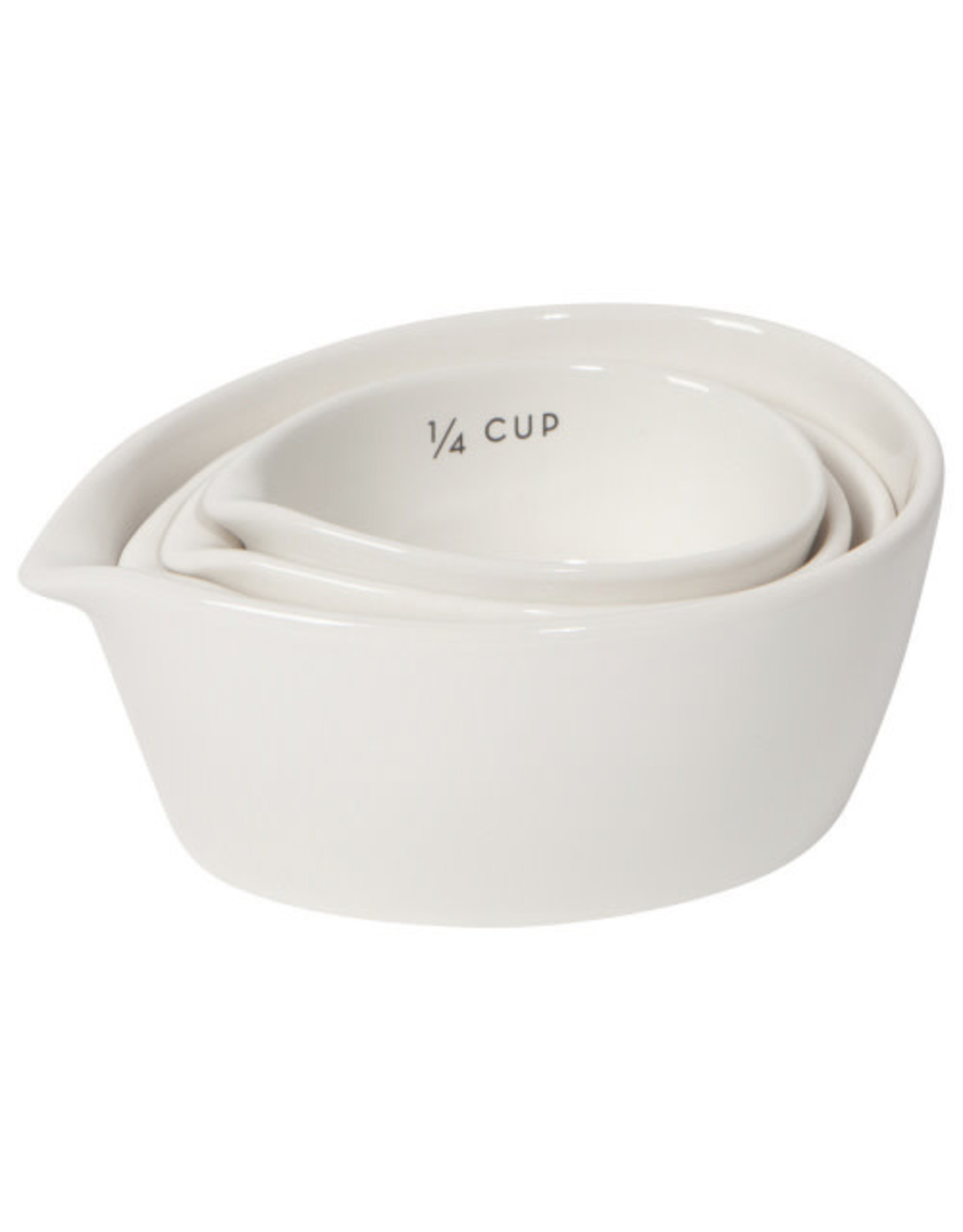 Ivory Stoneware Measuring Cups - Set of 4