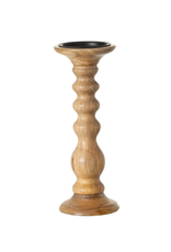 Wood Pillar Candle Holder