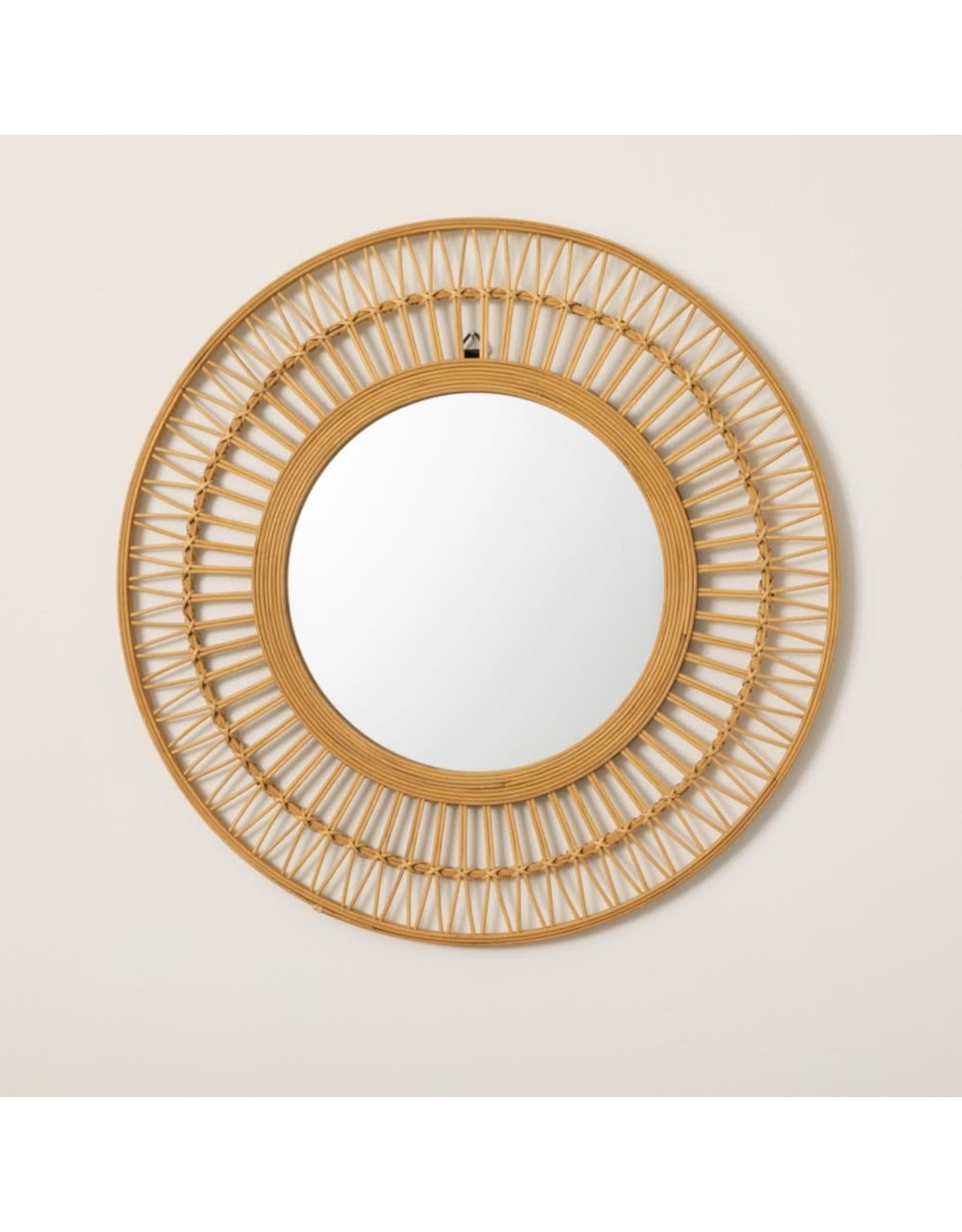 Rattan Round Mirror - 28"