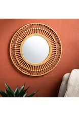 Rattan Round Mirror - 28"