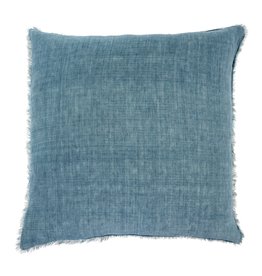 Lina Linen Pillow - Arctic Blue - 24" x 24"