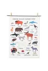 Canadian Wildlife Alphabet Tea Towel