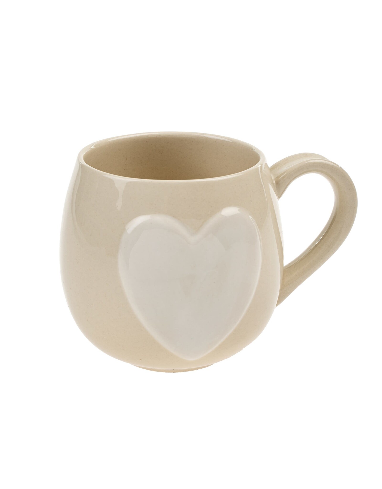Big Heart Mug - Cream/White