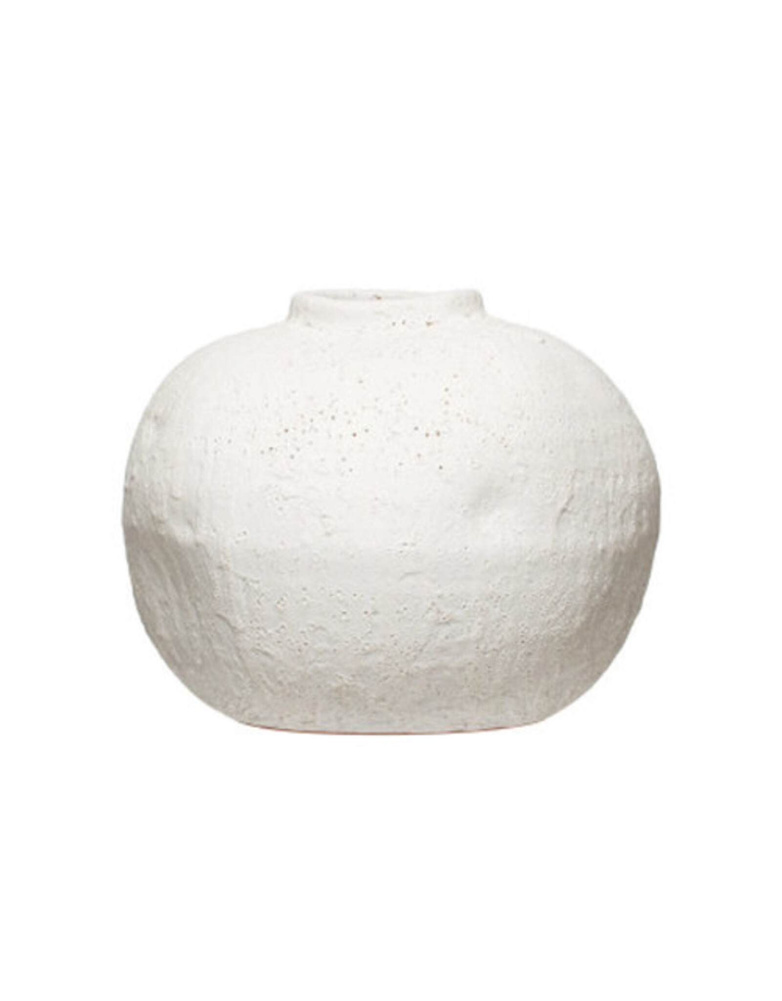 Coarse Terra Cotta Organic Shaped Vase