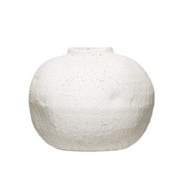 Coarse Terra Cotta Organic Shaped Vase