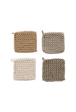 Square Cotton Crocheted Pot Holder