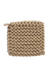 Square Cotton Crocheted Pot Holder