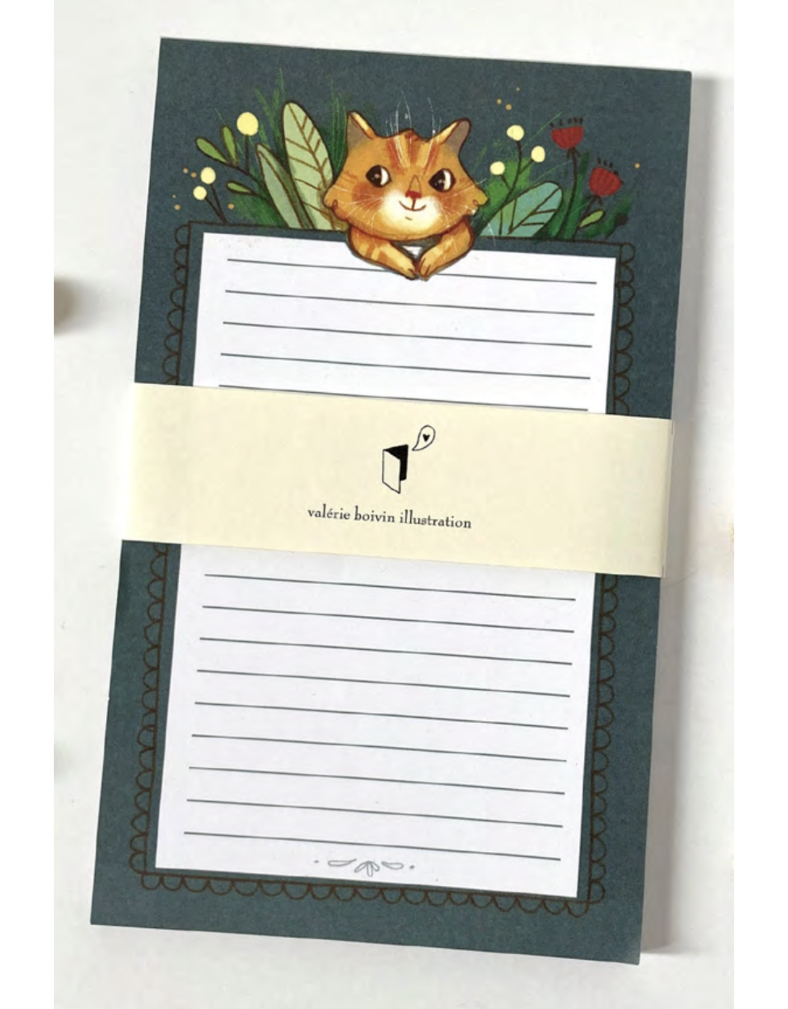 Valerie Boivin Illustration Cat Notepad