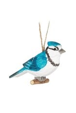 Blue Jay Carved Ornament