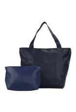 Darling's Simple Tote with Coordinating Clutch - Navy