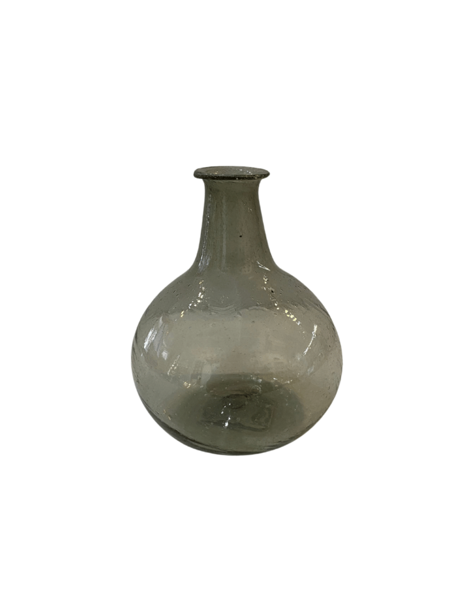 Recycled Glass Bud Vase - Olive