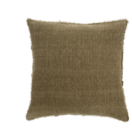 Lina Linen Pillow - Fennel 24"x24"