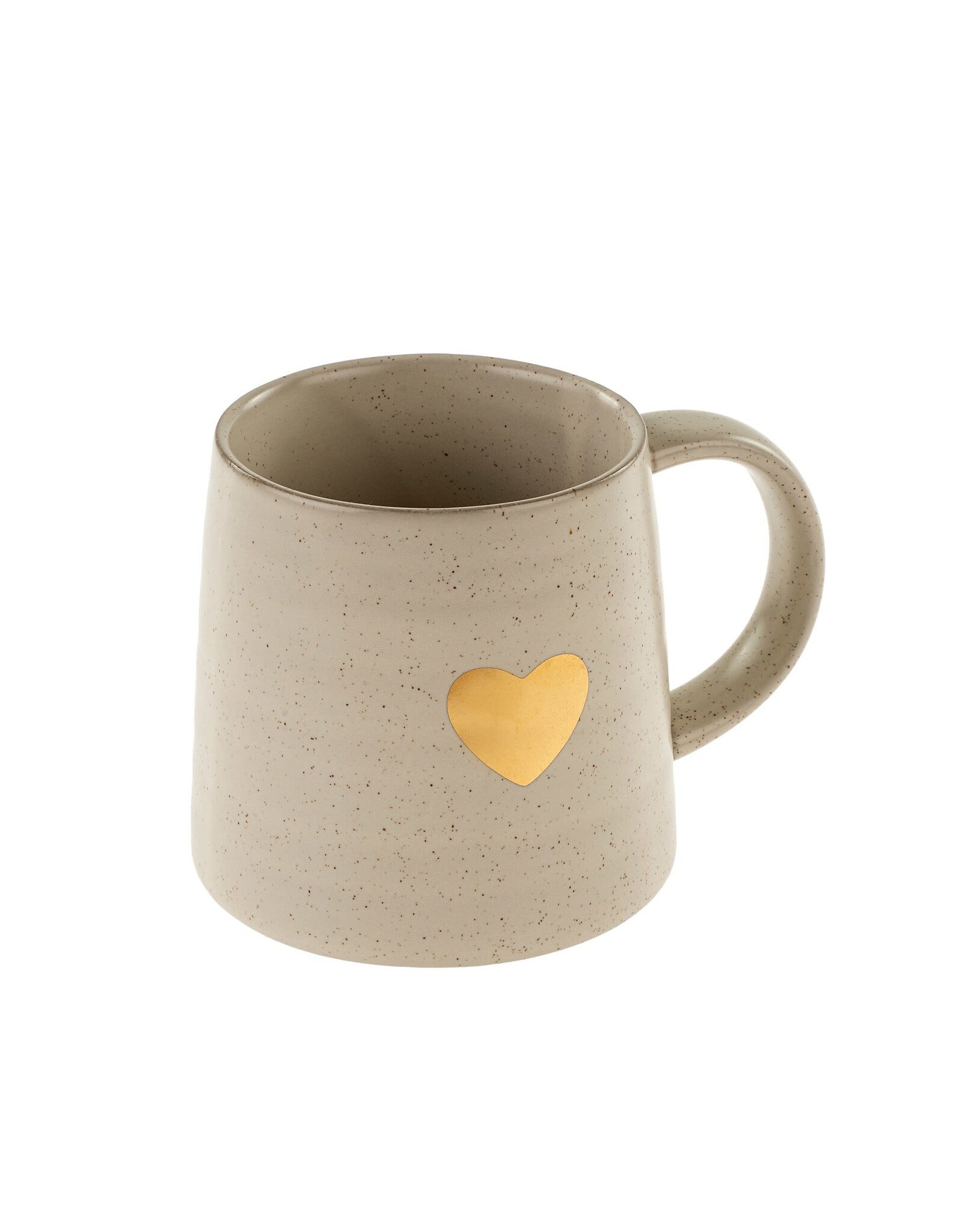 Gold Heart Mug-  L