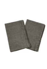 Stonewashed Linen Tea Towels S/2 - Grey