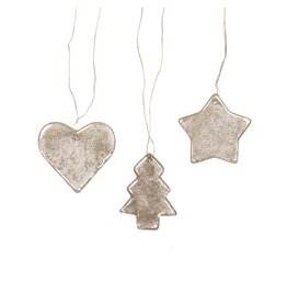 Mini Glass & Gold Ornaments