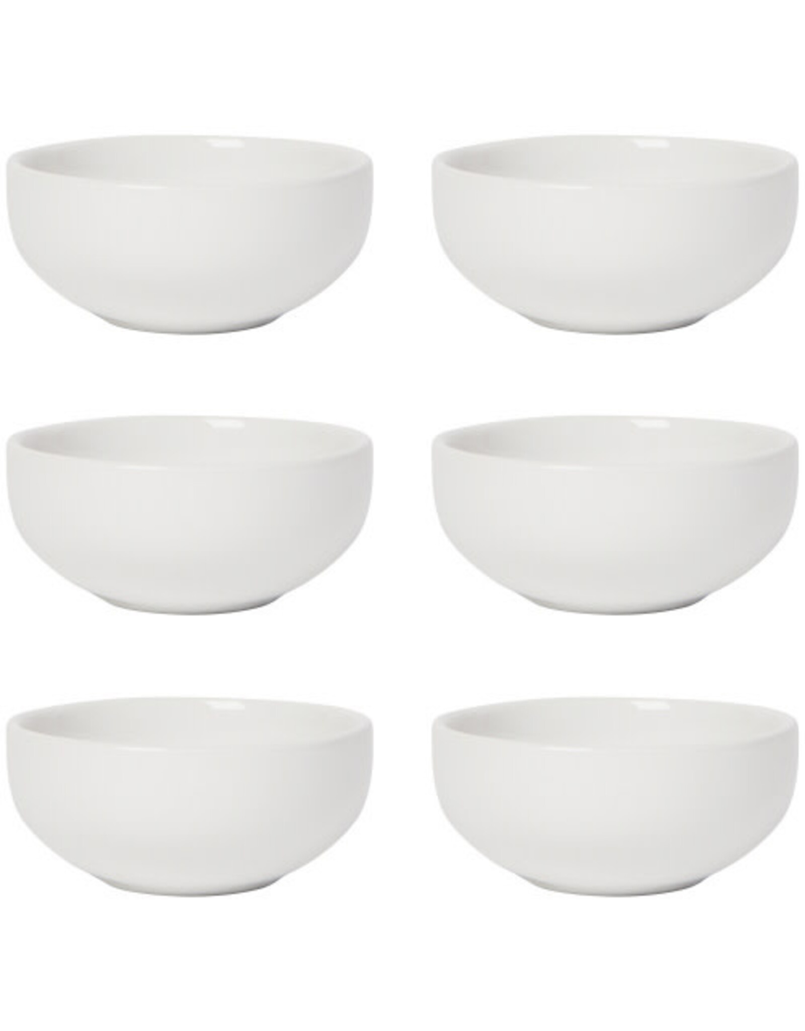 White Pinch Bowl - Set of 6