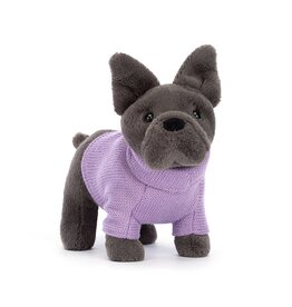 French Bulldog Purple Sweater