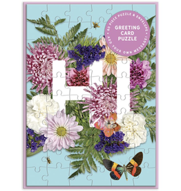 Puzzle Card - Say It With Flowers