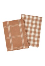 Gingham Tea Towels S/2 - Terracotta