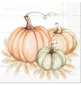 Pumpkin Trio Luncheon Paper Napkin