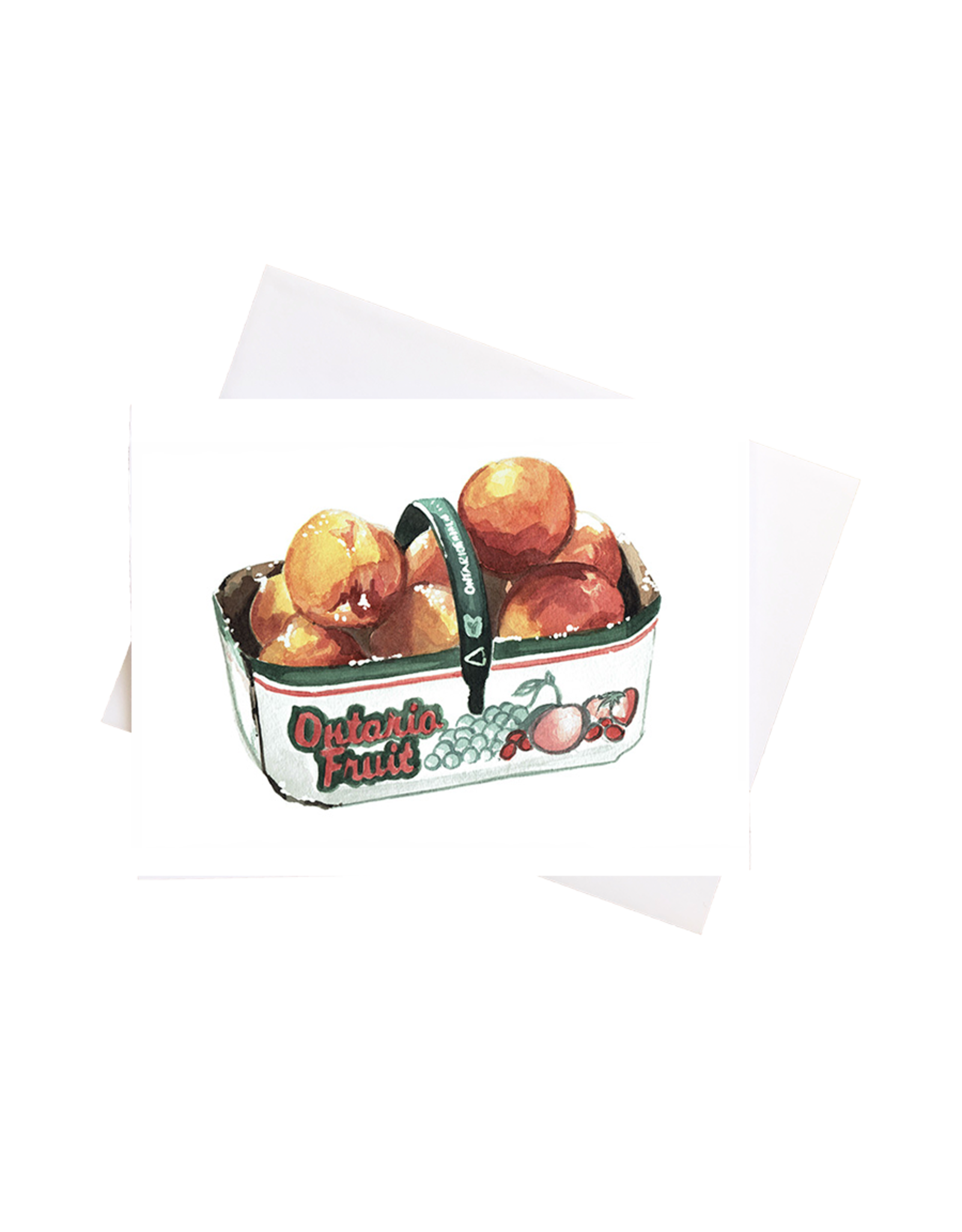 Niki Kingsmill Ontario Peaches Watercolour Card
