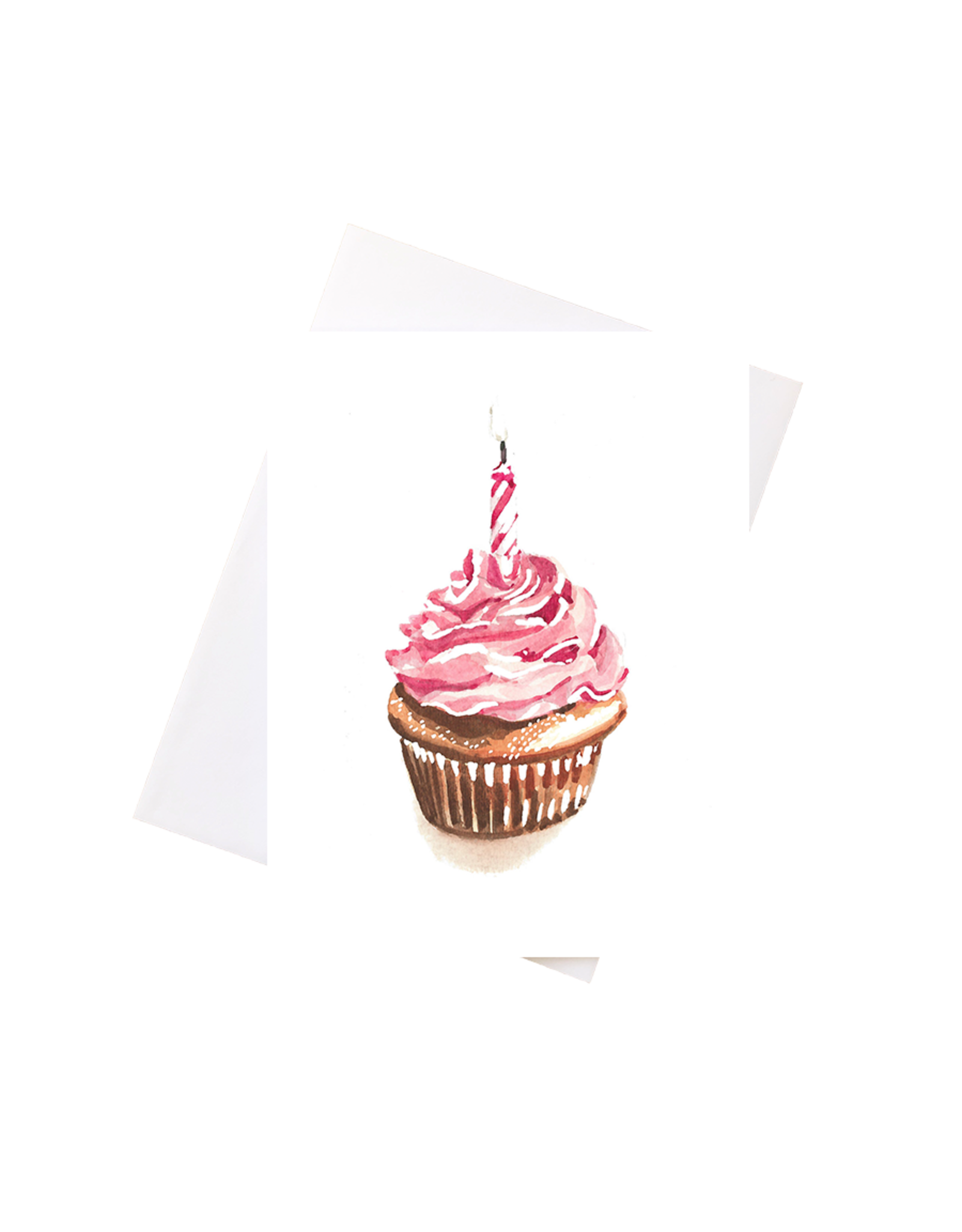Niki Kingsmill Cupcake Watercolour Card