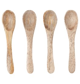 Mango Wood Mini Spoons - Set of 4