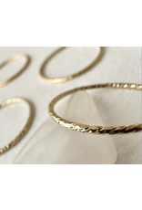 Pika & Bear Nicks Tiny Textured Ring Gold Filled