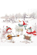 Musical Snowmen - Paper Luncheon Napkin