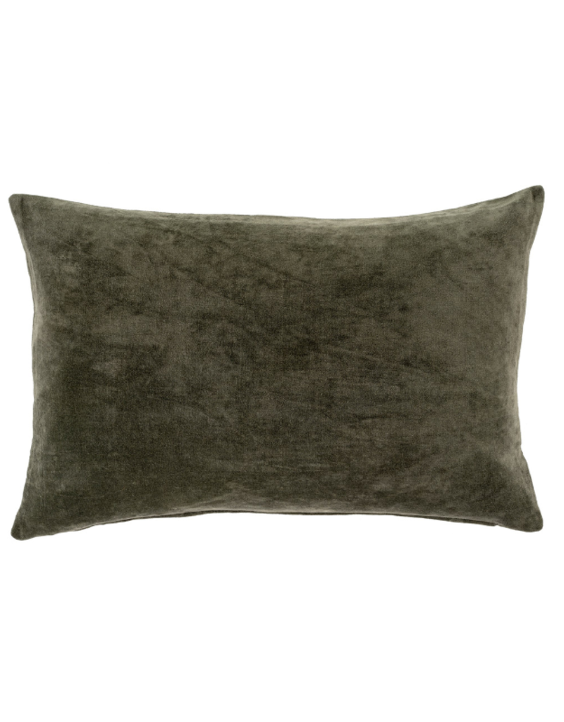 Vera Velvet Pillow Cypress Lulu & Lavigne Home Studio