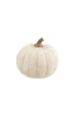 Felt Pumpkin Medium White