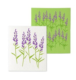 Lavender Branches Swedish Dishcloth - Set of 2