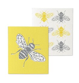 Bees Swedish Dishcloth - Set of 2
