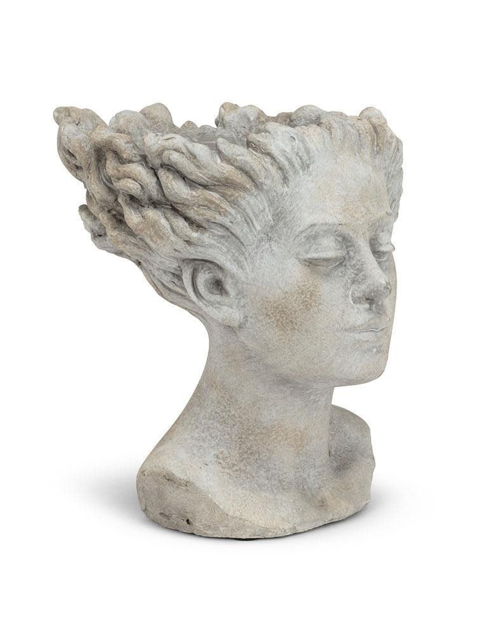 Woman with Blowing Hair Planter