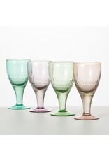 Pastel Glass Goblet - Set of 4