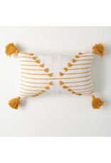 Embroidered Pillow - Mustard