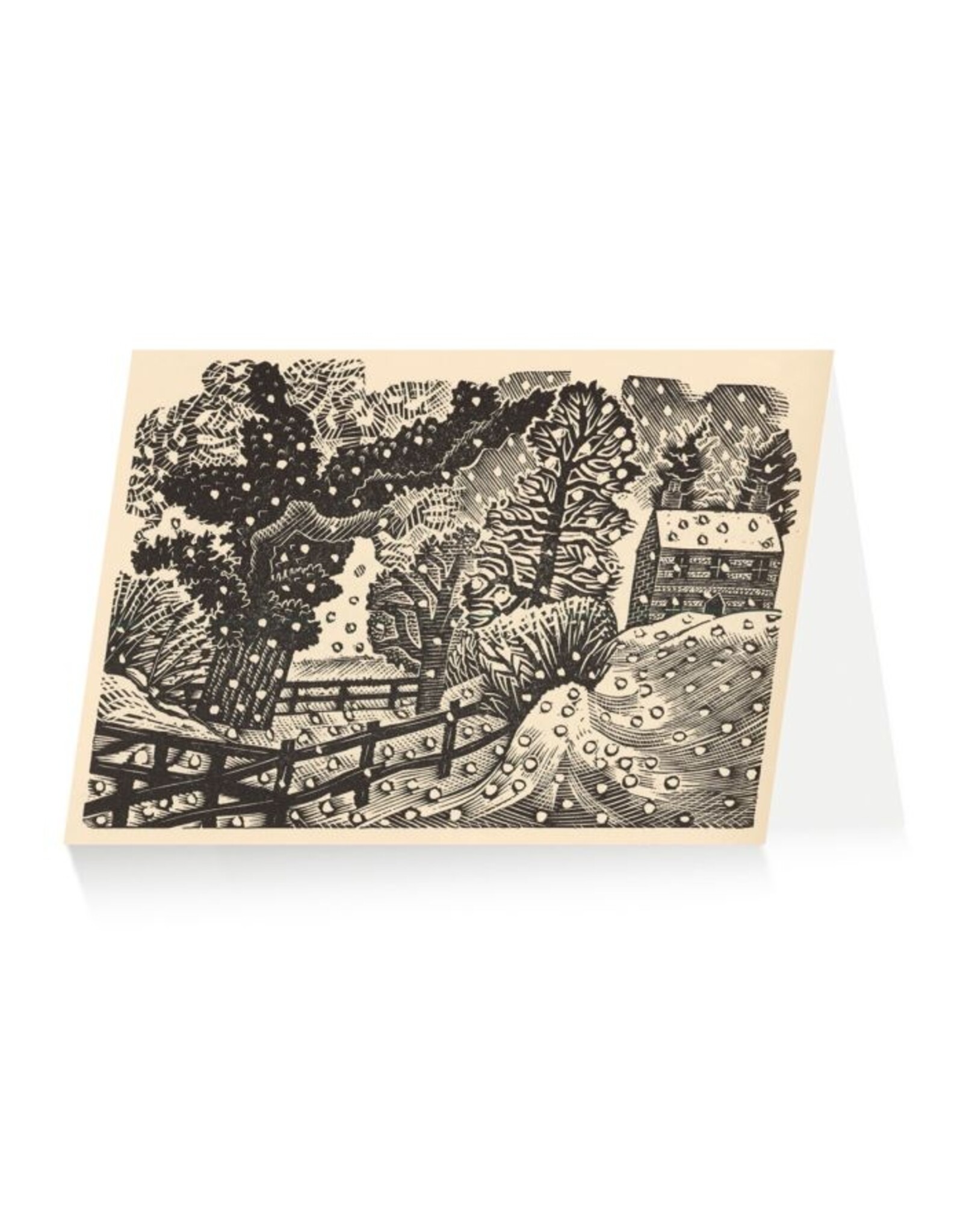 Christmas - Snowy Fence Boxed Cards