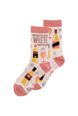 Holiday Socks White Christmas