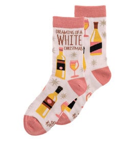 Holiday Socks White Christmas