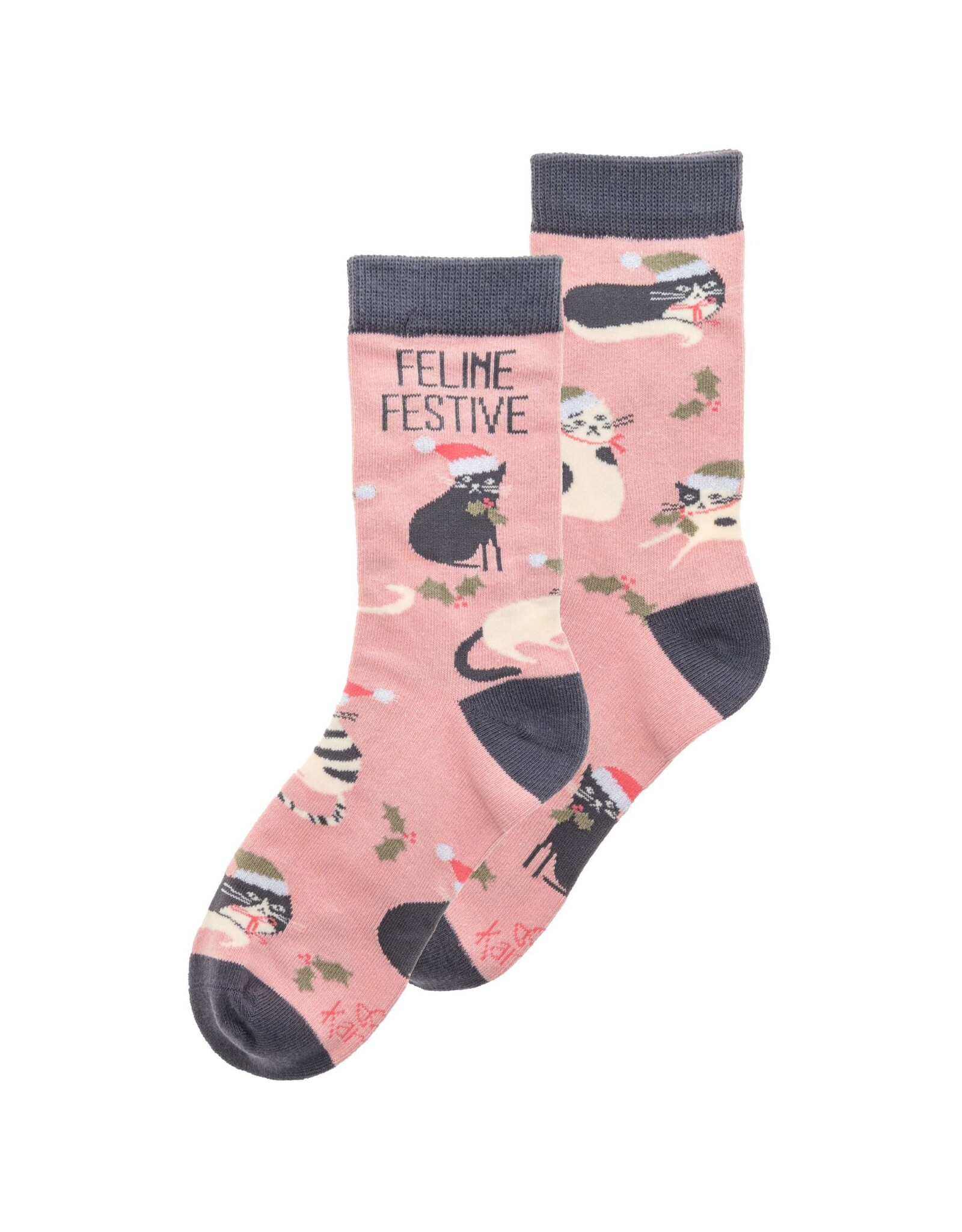 Holiday Socks Feline Festive