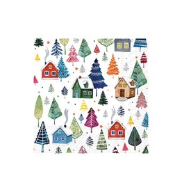 Winter Village - Cocktail Paper Napkin