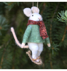 Snowshoe Sam Mouse Ornament