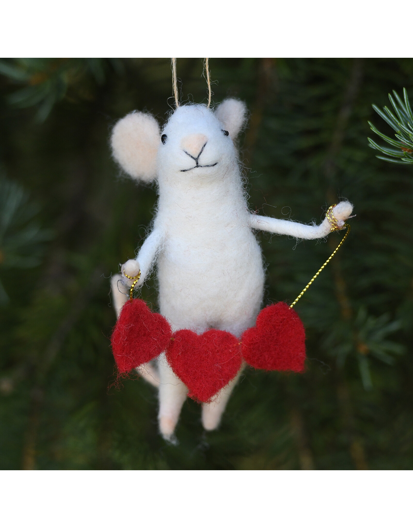 Heart Full Mouse Ornament
